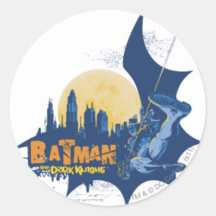 Batman Urban Legends - Dark Knight Cityscape Classic Round Sticker