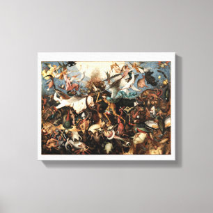Batman V Superman Angels and Demons Painting Canvas Print