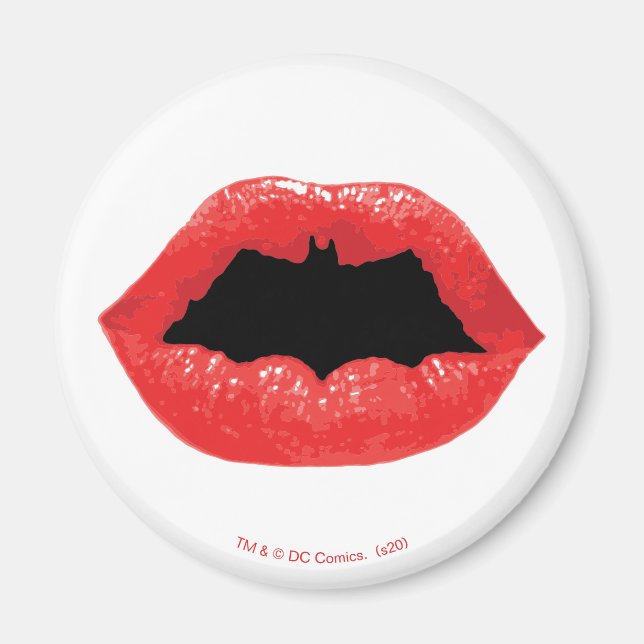 Batman Valentine | Bat Lips Magnet (Front)