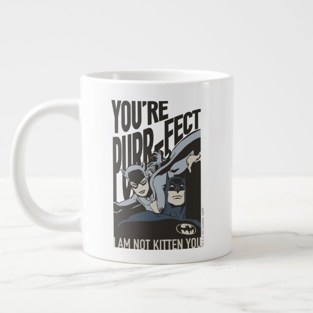 Batman Valentine | Catwoman - You're Purr-fect Large Coffee Mug (Left)