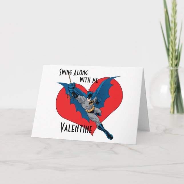 Batman Valentine | Swing Along With Me Holiday Card (Front)