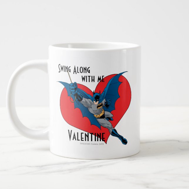 Batman Valentine | Swing Along With Me Large Coffee Mug (Left)