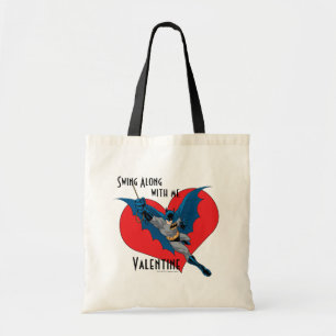 Batman Valentine Swing Along With Me Tote Bag