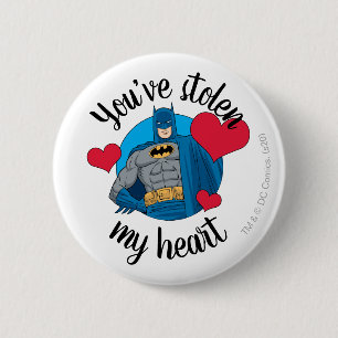 Batman Valentine You've Stolen My Heart 6 Cm Round Badge