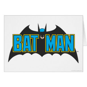 Batman Vintage Blue Black Logo