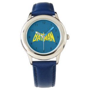 Batman   Vintage Yellow Blue Logo Watch