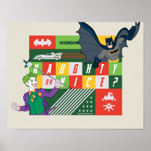 Batman vs Joker "Naughty or Nice" Poster