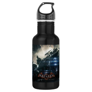 Batman With Batmobile In The Rain 532 Ml Water Bottle