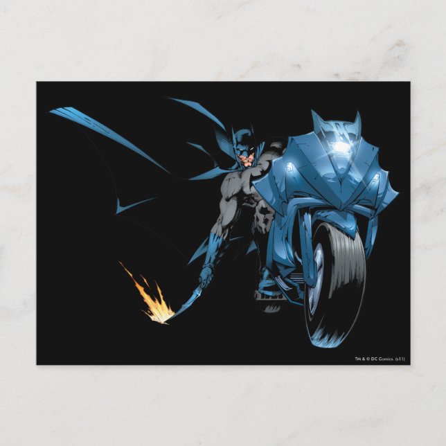 Batman with Cycle Postcard (Front)