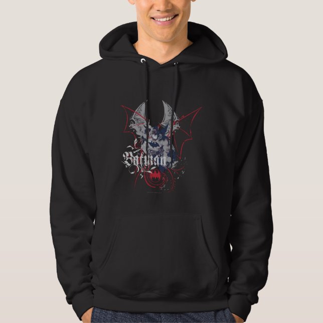 Batman with Grey and Red Hoodie (Front)