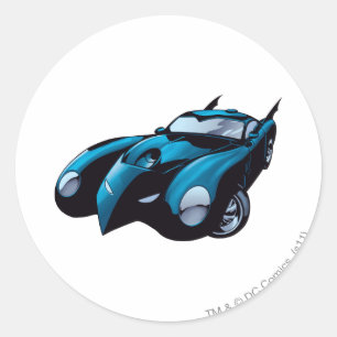 Batmobile Front Classic Round Sticker