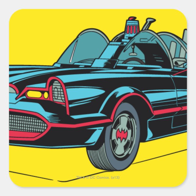 Batmobile Square Sticker (Front)