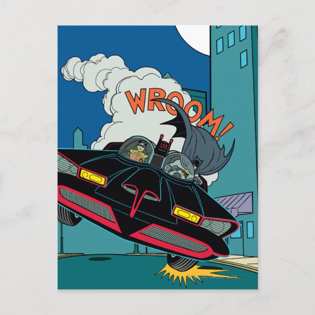 Batmobile Wroom! Postcard (Front)