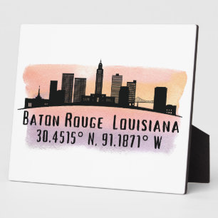 Baton Rouge LA City Skyline  Plaque