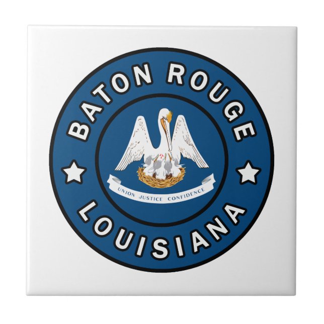 Baton Rouge Louisiana Ceramic Tile (Front)
