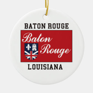 Baton Rouge Louisiana Ceramic Tree Decoration