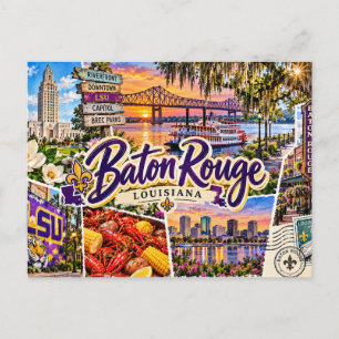 Baton Rouge Louisiana Postcard