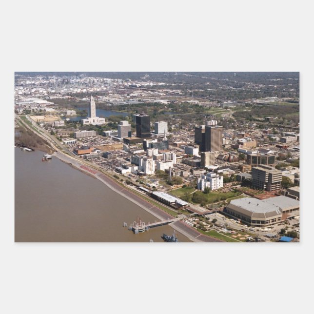 Baton Rouge Louisiana Rectangular Sticker (Front)