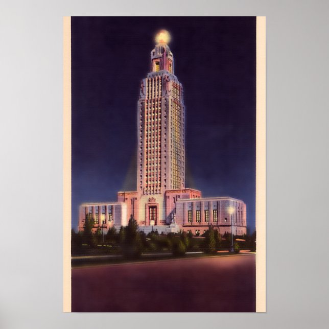 Baton Rouge Louisiana State Capitol Poster (Front)