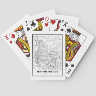 Baton Rouge Map Playing Cards