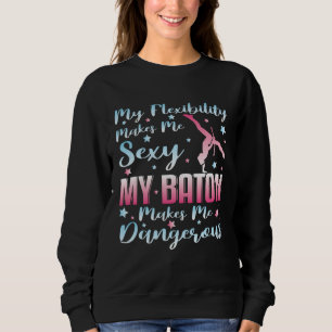 Baton Twirling Baton Twirler Teen Girls Sweatshirt