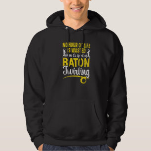 Baton Twirling Gymnastics Majorette Baton Twirler  Hoodie