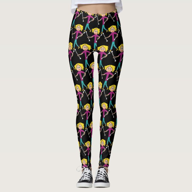 Baton Twirling Leggings (Front)