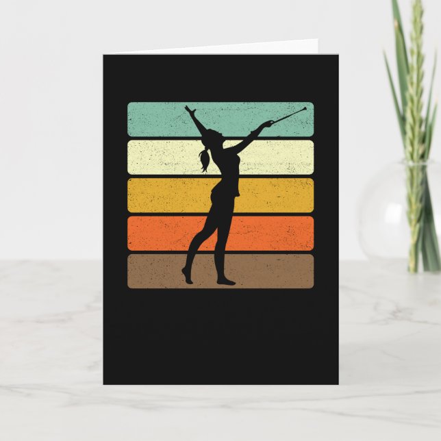 Baton Twirling Spruch Sport Twirl Card (Front)