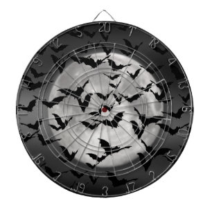 Bats and a Full Moon Dartboard