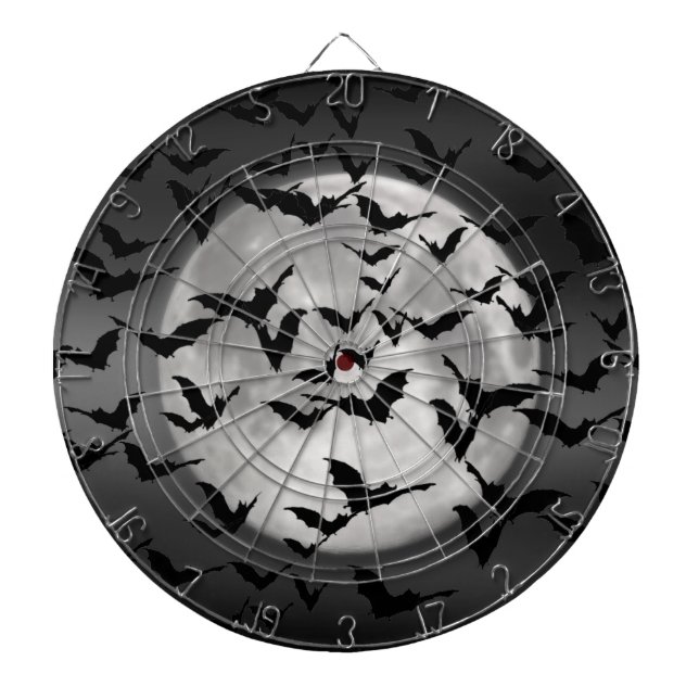 Bats and a Full Moon Dartboard (Front)