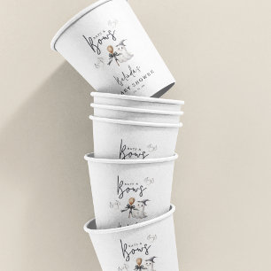 Bats And Bows Halloween Baby Shower Party Paper Cups