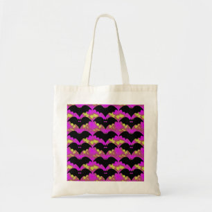 Bats And Bows Pink Yellow Tote Bag