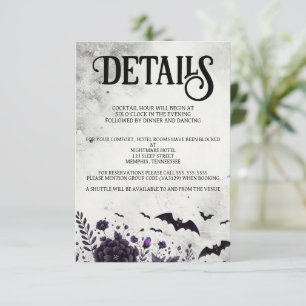 Bats and Flowers Enclosure Card