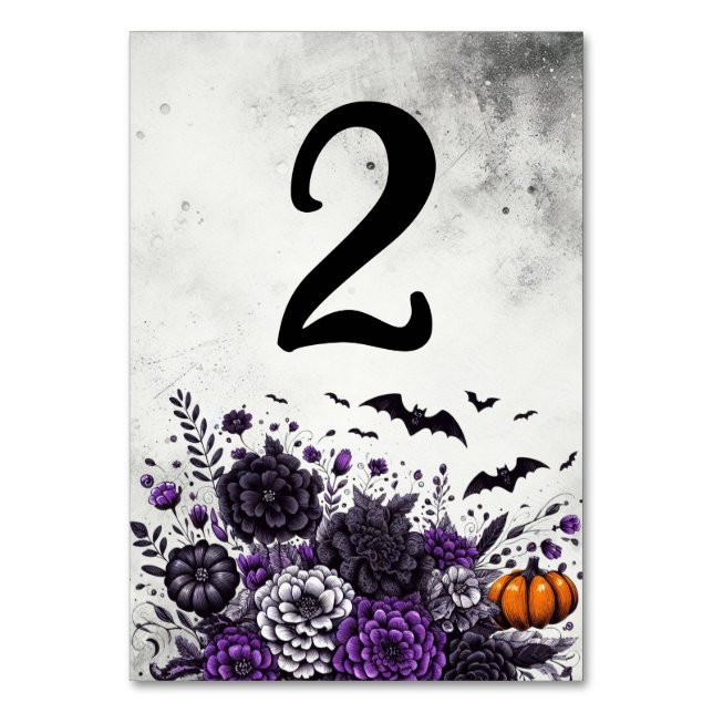 Bats and Flowers Table Number 2 (Front)