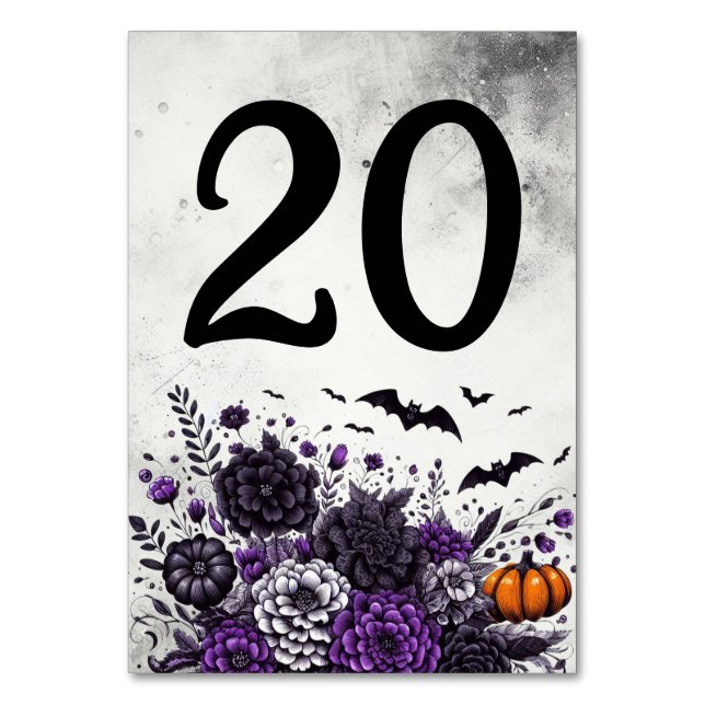 Bats and Flowers Table Number 20 (Front)