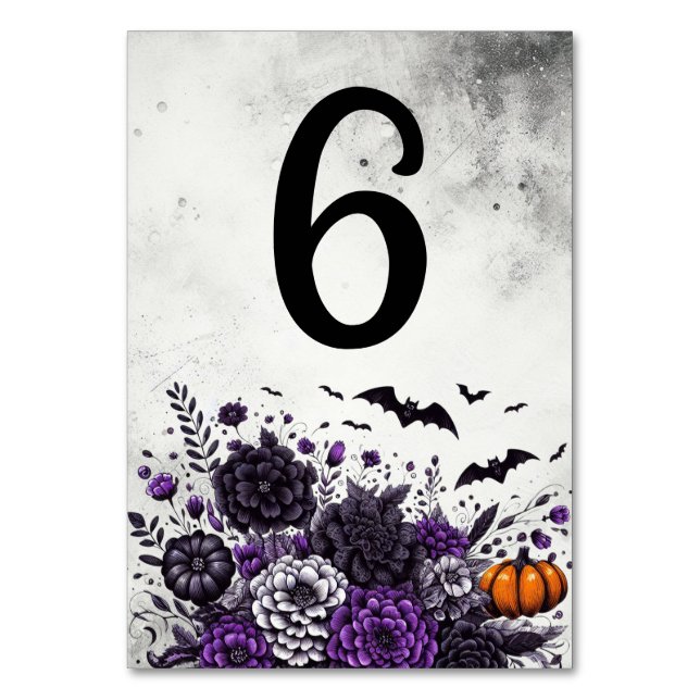 Bats and Flowers Table Number 6 (Front)