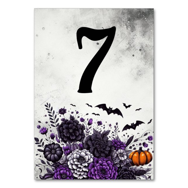 Bats and Flowers Table Number 7 (Front)