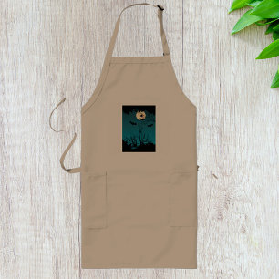 Bats And Moon Apron
