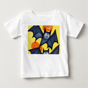 Bats and Pumpkins Baby T-Shirt