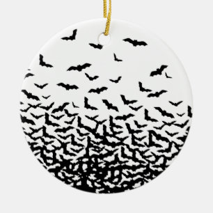 Bats! Bats! Ceramic Ornament