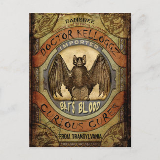 Bats Blood Postcard