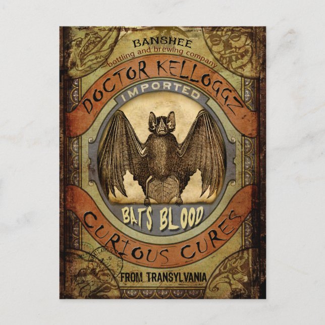 Bats Blood Postcard (Front)