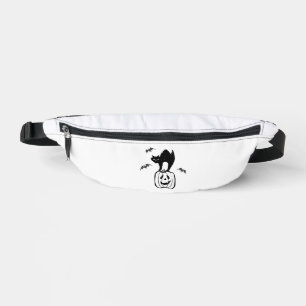 bats cat pumpkin halloween bum bags