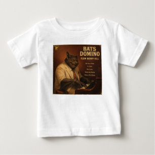 Bats Domino Album: a Parody Baby T-Shirt