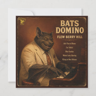 Bats Domino Album: a Parody Card