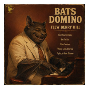 Bats Domino Album: a Parody Poster