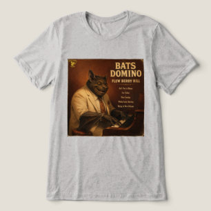 Bats Domino Album: a Parody Tri-Blend Shirt