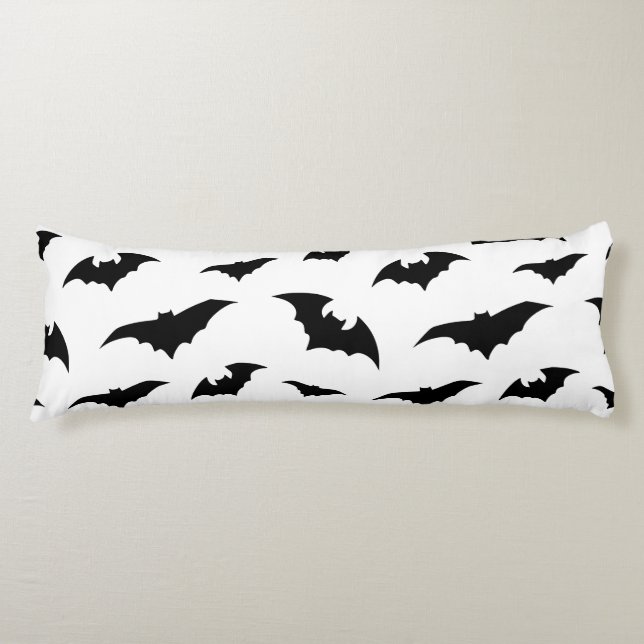 Bats Everywhere Spooky Halloween Decor  Body Cushion (Front)
