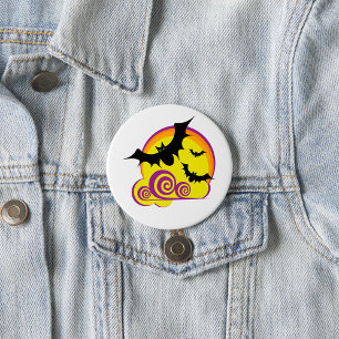 Bats Flying  7.5 Cm Round Badge