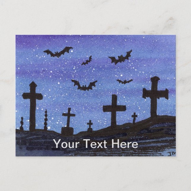 Bats Graveyard Postcard (Front)